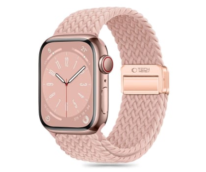 Pasek do smartwatchy Tech-Protect Nylonmag do Apple Watch 44/45/46/49 mm Dusty Rose